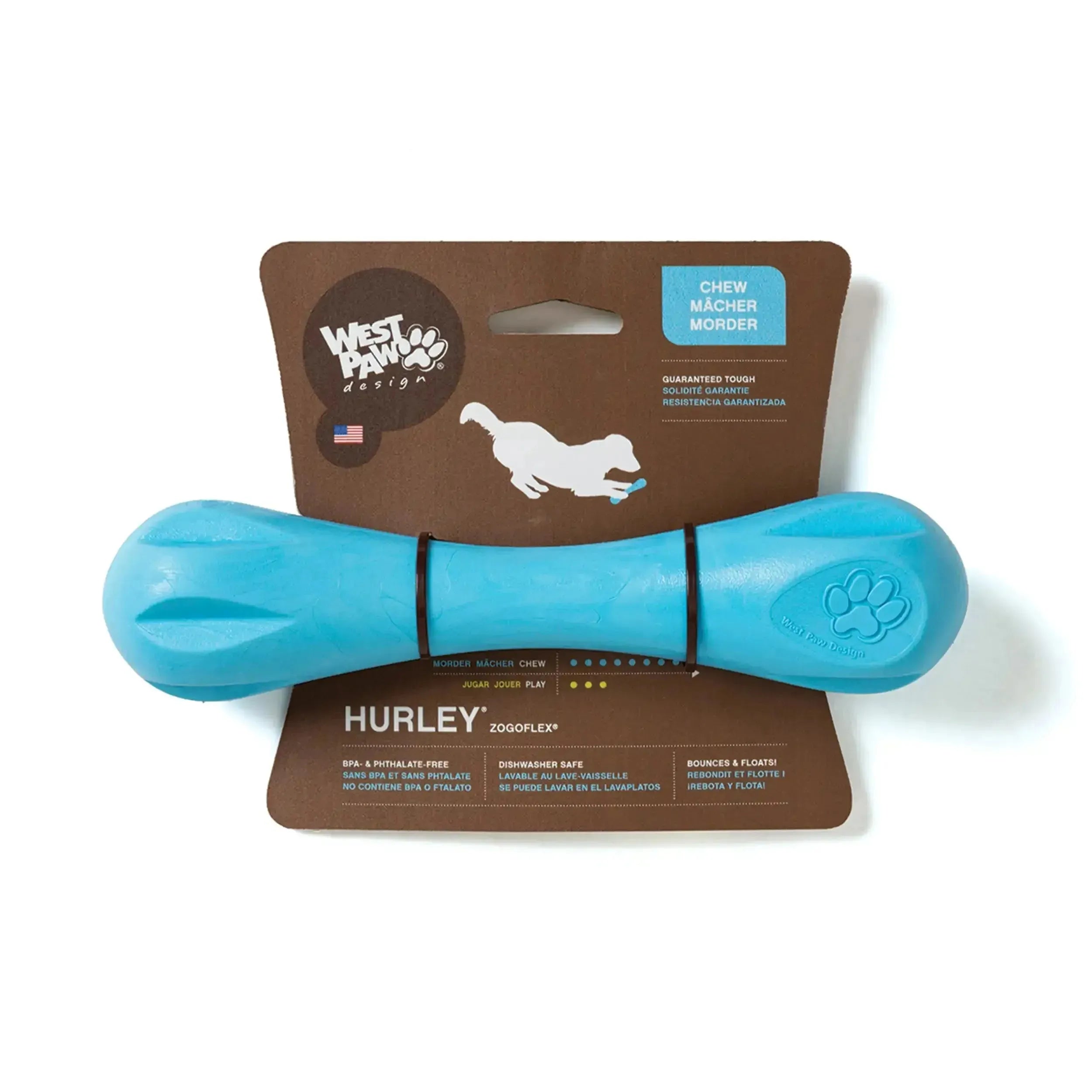 West Paw Zogoflex Hurley Durable Bone Chew Toy – PetsCura
