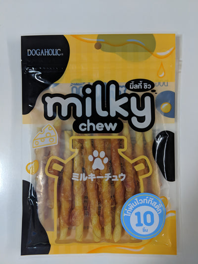 Dogaholic Milky Chew Cheese & Chicken Sticks - PetsCura