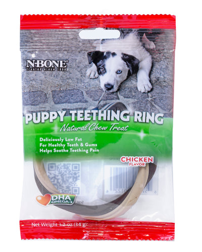 N-Bone Puppy Teething Ring Chicken flavour - PetsCura