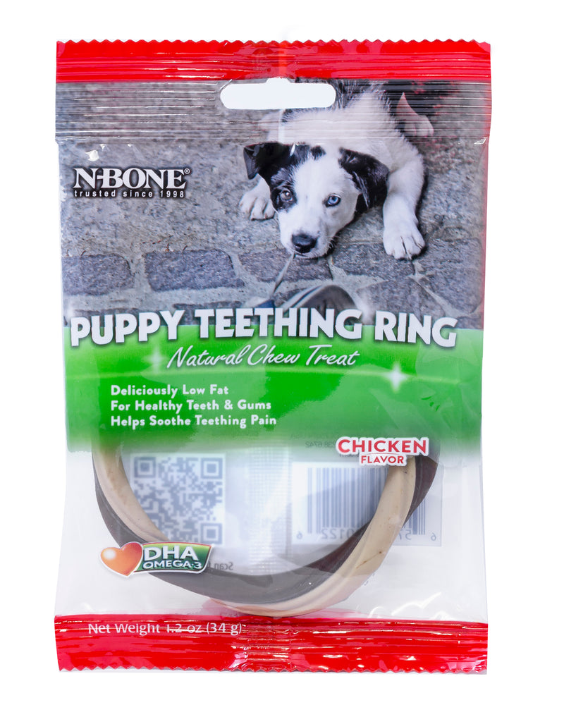 N-Bone Puppy Teething Ring Chicken flavour - PetsCura