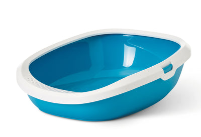 Gizmo Cat Litter Tray with Rim - PetsCura