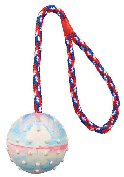 Ball on a Rope Natural Rubber - PetsCura