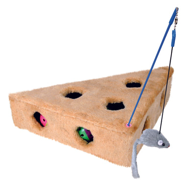 Cat’s Cheese with playing rod & 3 toy balls - PetsCura