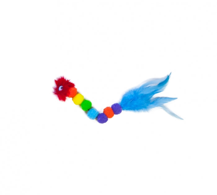 Rainbow Caterpillar Cat Toy - PetsCura