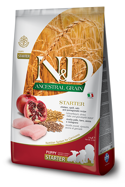 N&D Ancestral Grain CHICKEN & POMEGRANATE STARTER PUPPY - PetsCura