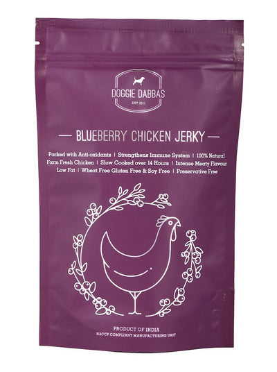 Doggie dabba Blueberry Chicken Jerky - PetsCura