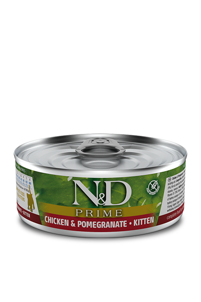 N&D Prime Grain Free CHICKEN & POMEGRANATE KITTEN WET FOOD - PetsCura