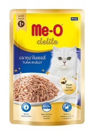 Me-O Delite Tuna in Jelly Wet Cat Food (Pack of 12) - PetsCura
