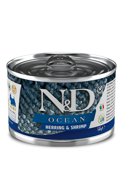N&D HERRING & SHRIMP ADULT MINI WET FOOD - PetsCura