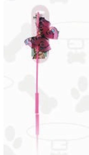 Cat teaser stick with Butterfly & bell - PetsCura