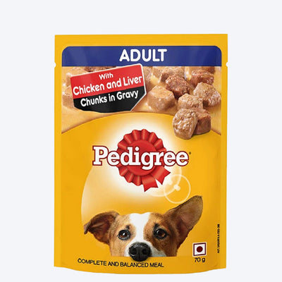 Pedigree Chicken And Liver Chunks Adult Wet Dog Food - PetsCura