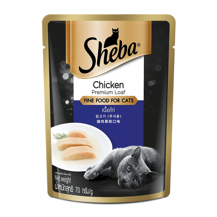 Sheba Premium Wet Cat Food - Chicken Loaf - PetsCura