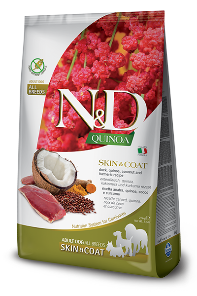 N&D Quinoa Grain Free SKIN & COAT DUCK - PetsCura