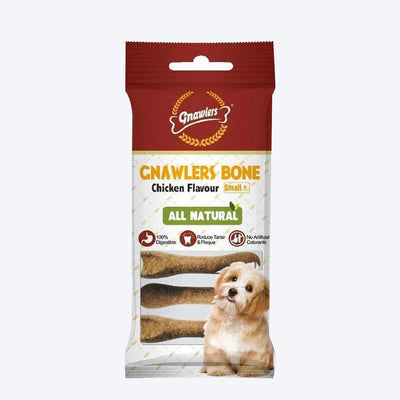 Gnawlers Bone Dog Treat - Chicken Flavour - PetsCura