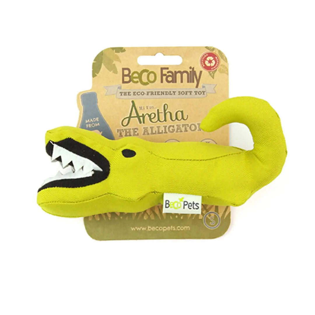 Beco Soft Aretha The Alligator Toy with Squeeker – PetsCura