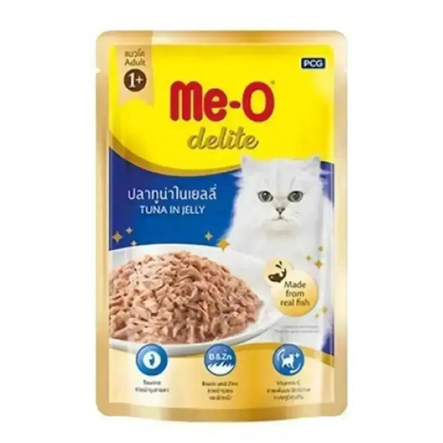 Me-O Delite Tuna in Jelly Wet Cat Food (Pack of 12) - PetsCura