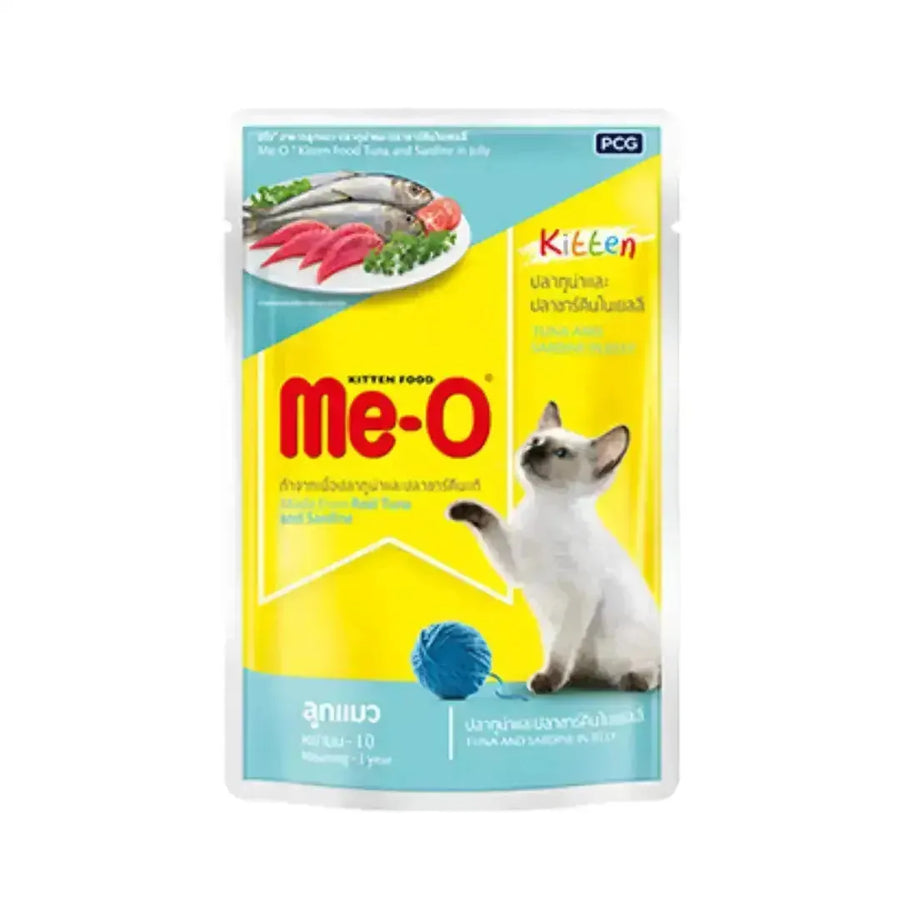 Me-O Kitten Tuna & Sardine Wet Cat Food (Pack of 12) - PetsCura