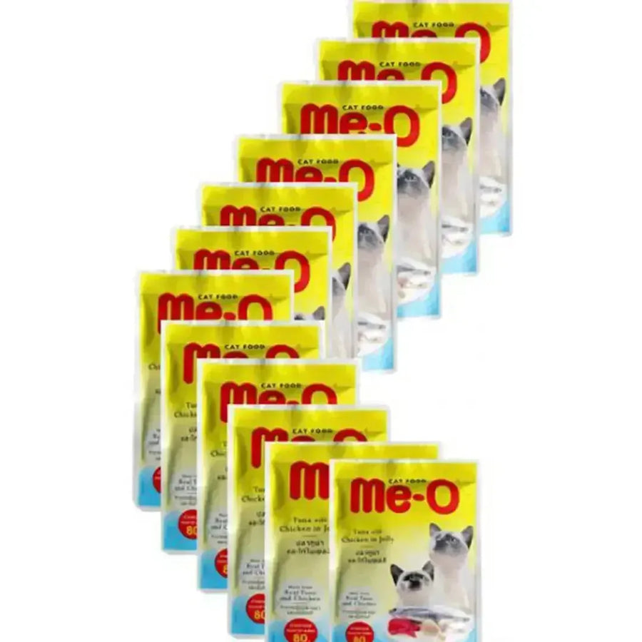 Me-O Tuna with Chicken in Jelly - Pack of 12 - PetsCura