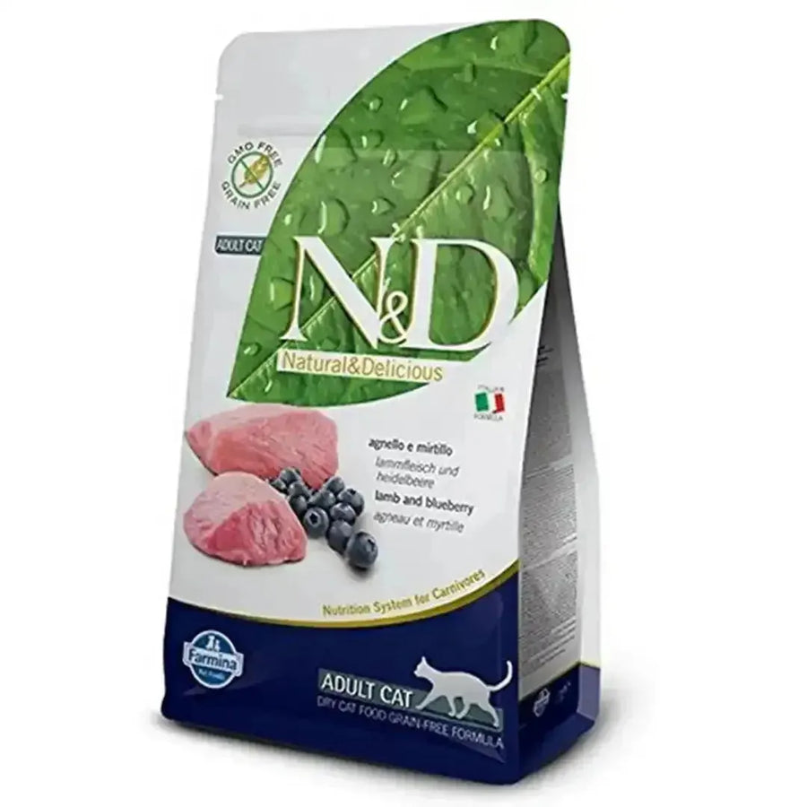 N&D Grain Free Lamb Blueberry Adult Cat Food - PetsCura