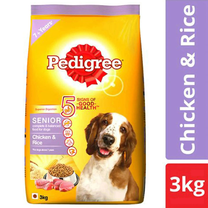 Pedigree Senior Dog food Chicken & Rice - PetsCura