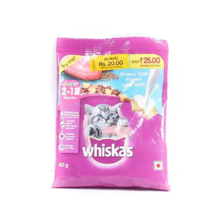 Whiskas Junior Ocean Fish (Kitten Dry food) - PetsCura
