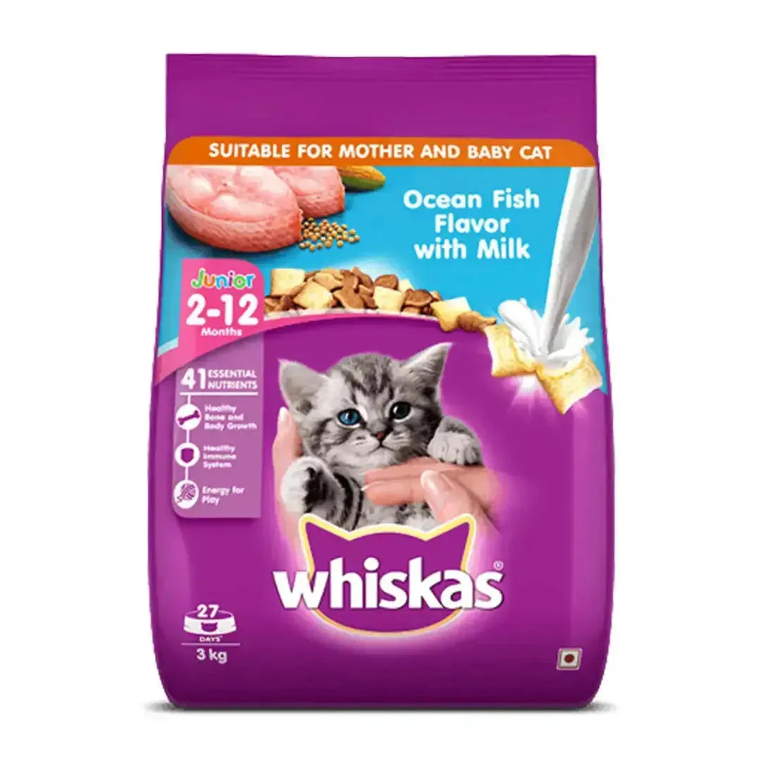 Whiskas Junior Ocean Fish (Kitten Dry food) - PetsCura