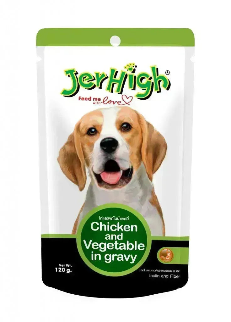 Jerhigh Chicken & Vegetable in Gravy - PetsCura