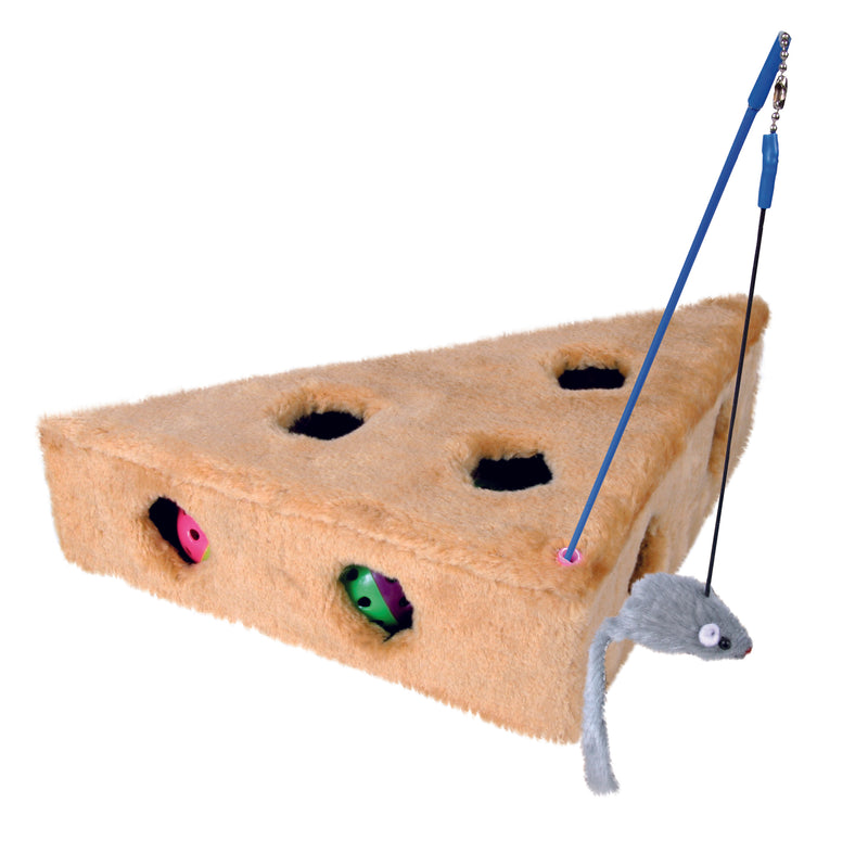 Cat’s Cheese with playing rod & 3 toy balls