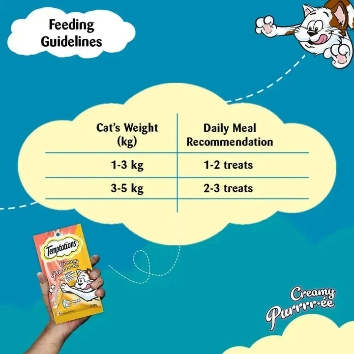 Temptations Creamy Purrrr-ee, Salmon & Cheese Flavour - PetsCura