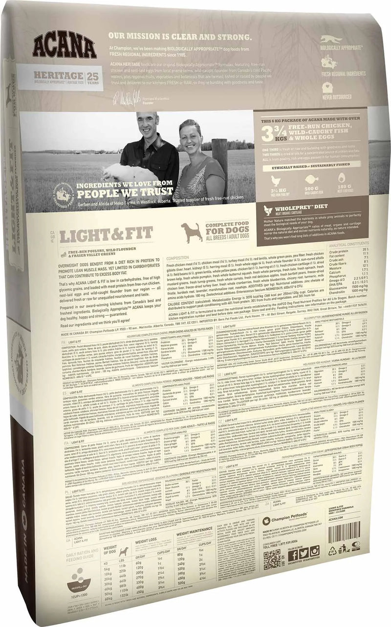 Acana Light & Fit Dog Food