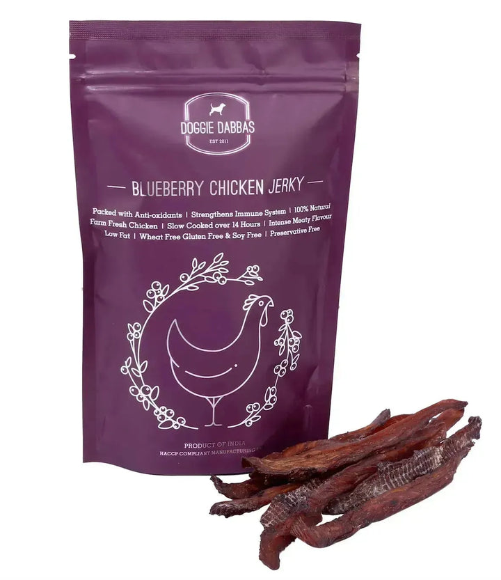 Doggie dabba Blueberry Chicken Jerky - PetsCura
