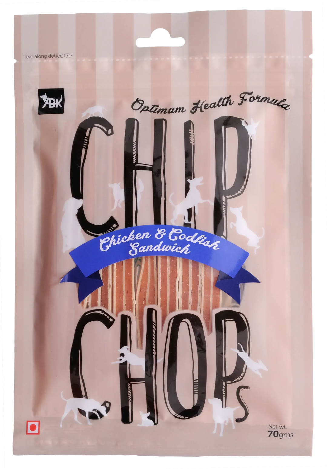 Chip Chops Chicken & Codfish Sandwich - PetsCura