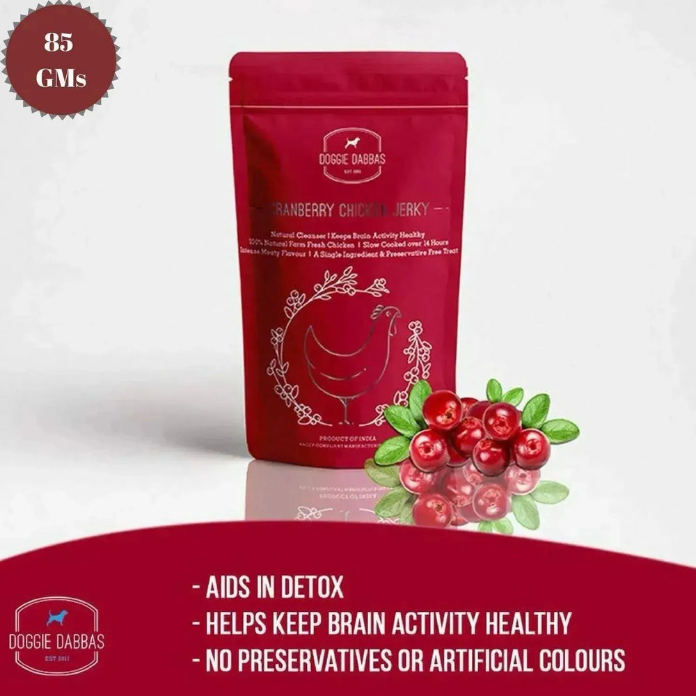 Doggie Dabba Cranberry Chicken Jerky - PetsCura