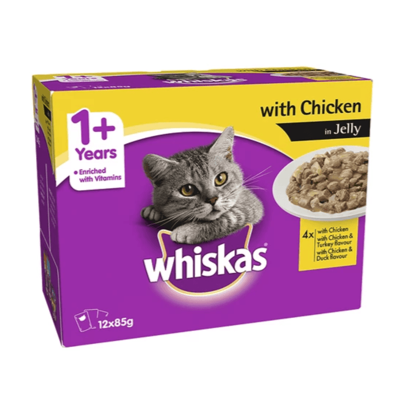Whiskas Adult Chicken in Jelly - PetsCura