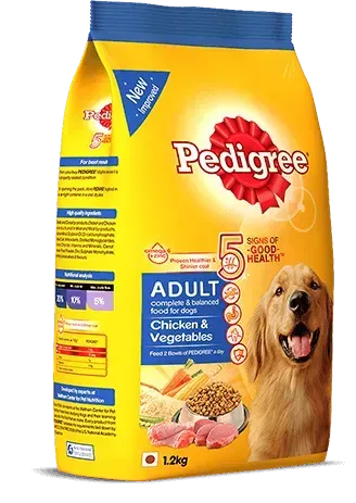 Pedigree Chicken & Veg Adult Dog Food - PetsCura