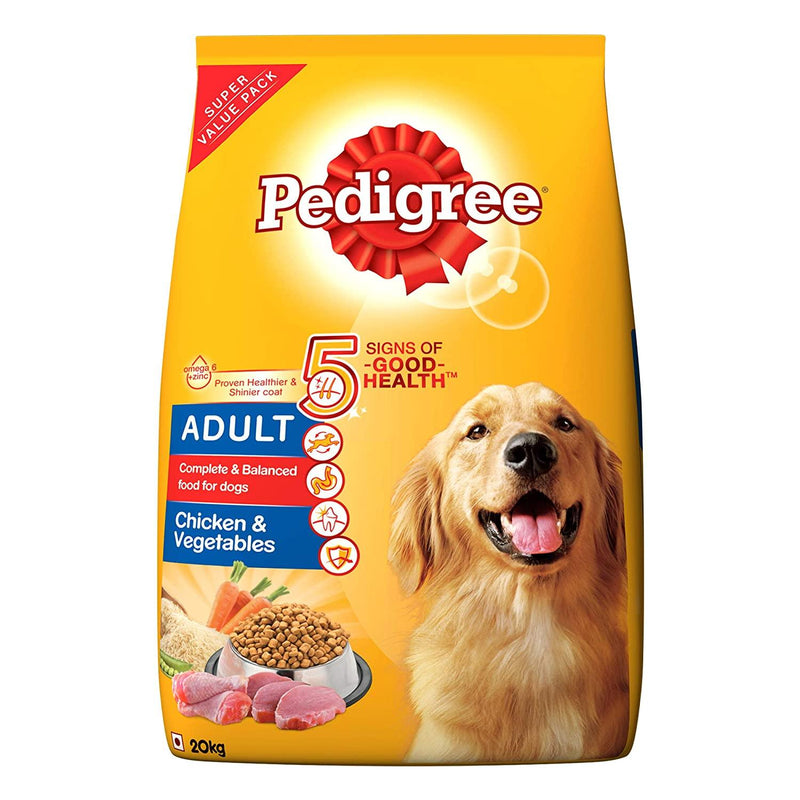 Pedigree Chicken & Veg Adult Dog Food - PetsCura