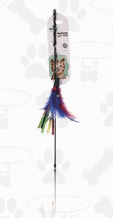 Cat teaser Stick with feathers & bell