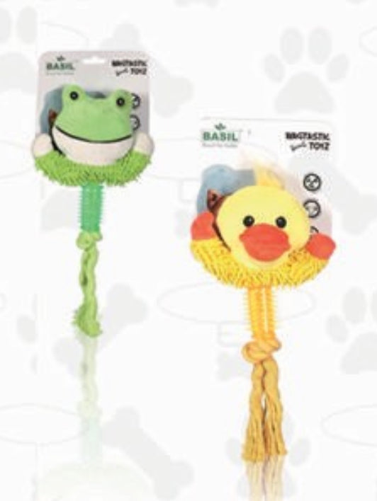 Plush toy with chew rope & TPR - PetsCura
