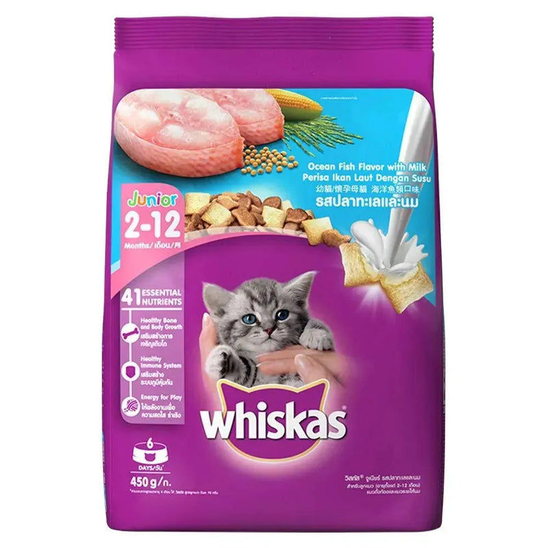 Whiskas Junior Ocean Fish (Kitten Dry food) - PetsCura