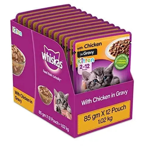 Whiskas Kitten Chicken in Gravy - PetsCura