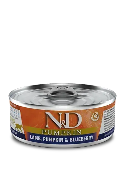 N&D Pumpkin Grain Free LAMB, PUMPKIN & BLUEBERRY WET FOOD - PetsCura