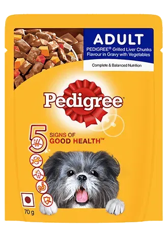 Pedigree Gravy Adult Grilled Liver Chunks Flavour with Vegetables - PetsCura