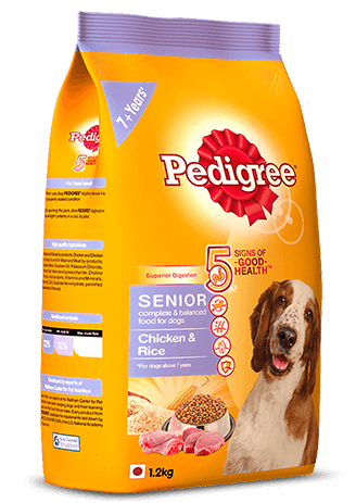 Pedigree Senior Dog food Chicken & Rice - PetsCura