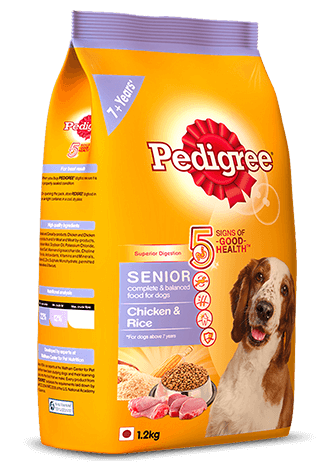 Pedigree Senior Dog food Chicken & Rice