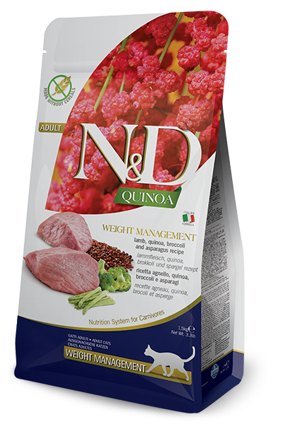 N&D Quinoa Grain Free Cat WEIGHT MANAGEMENT LAMB - PetsCura