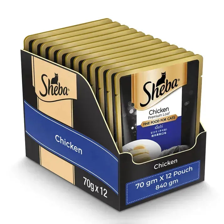 Sheba Premium Wet Cat Food - Chicken Loaf