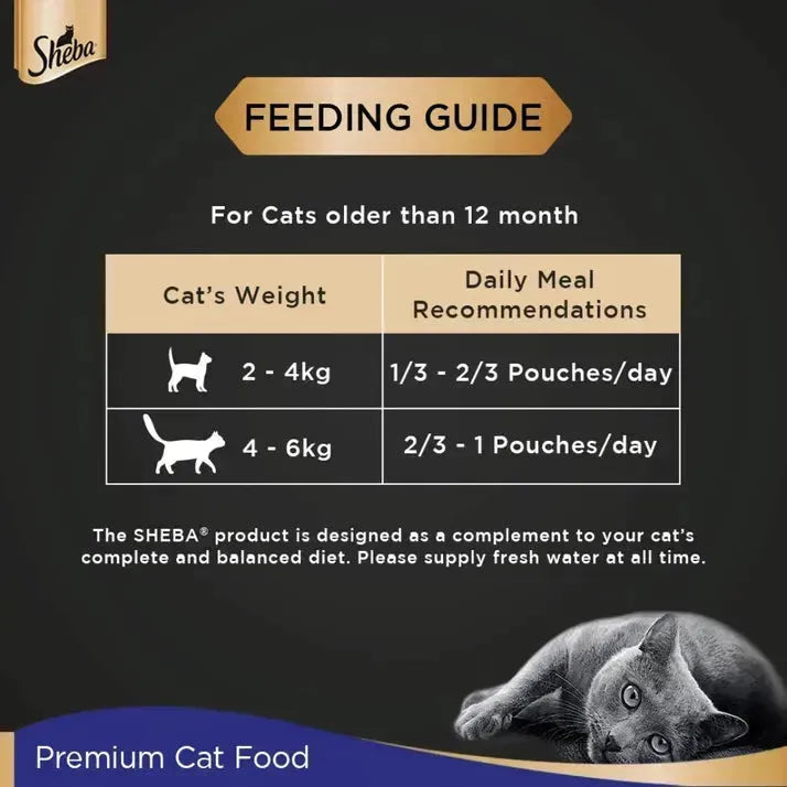 Sheba Premium Wet Cat Food - Chicken Loaf - PetsCura