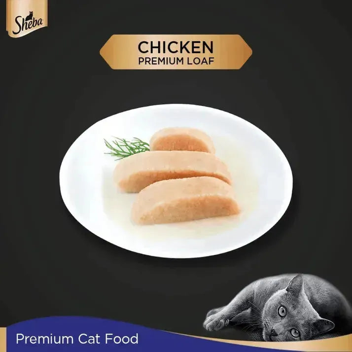 Sheba Premium Wet Cat Food - Chicken Loaf