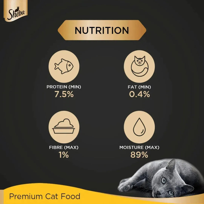 Sheba Premium Wet Cat Food - Tuna Pumpkin & Carrot In Gravy