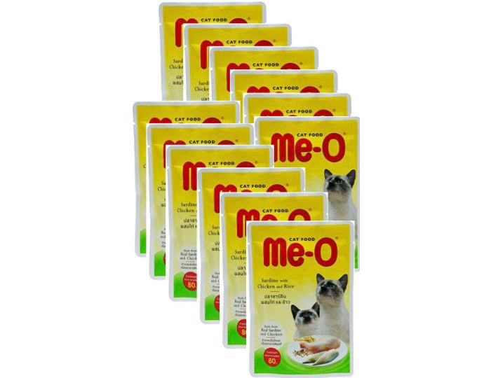 Me-O Sardine With Chicken & Rice Gravy Cat Food